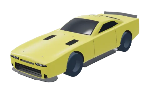 The stock car, as the app’s 3-D replay draws it