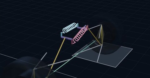 Solved 3-D decoupled suspension with transverse heave and diagonal roll shocks